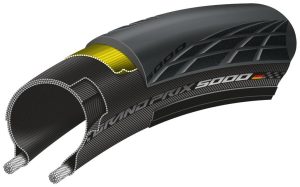 Continental btb GP 5000 700 x 23 zw vouw Zwart