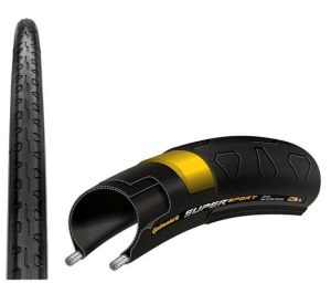 Continental btb Super Sport Plus 700 x 23 zw vouw Zwart