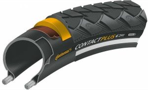 Continental btb Contact Plus47-622 zw refl Zwart