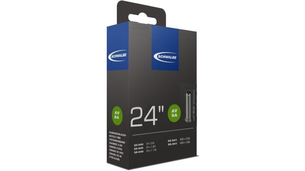 Schwalbe bnb AV9A 24 x 3/4 - 1 1/8 av 40mm Zwart
