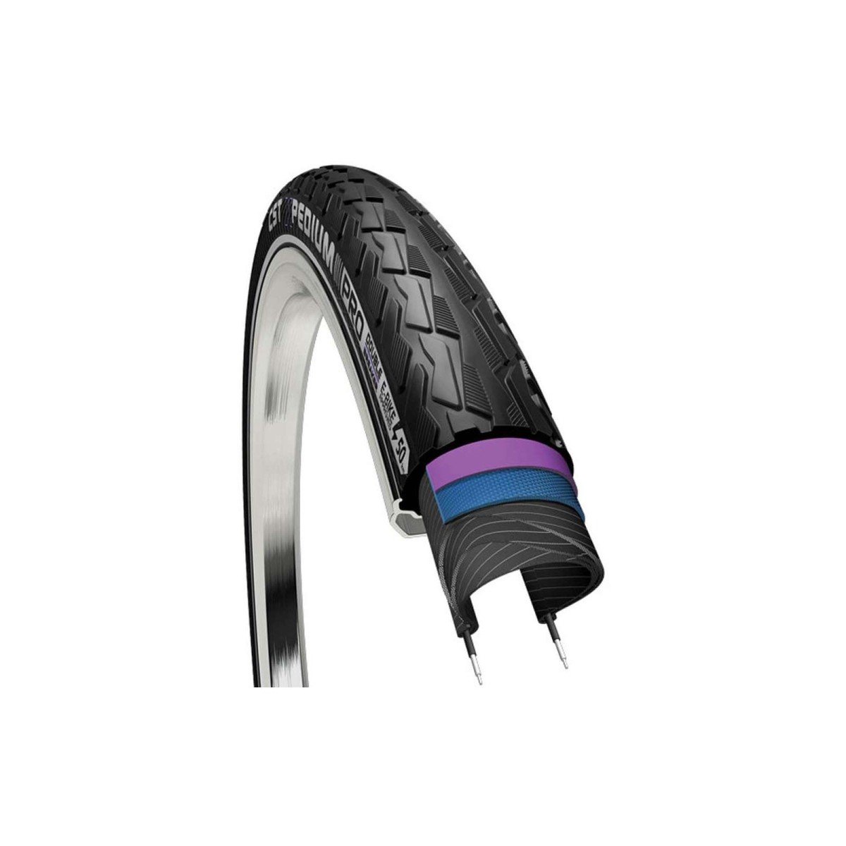 Cst btb Xpedium Pro 28 x 1.75 zw refl Zwart - Afbeelding 4