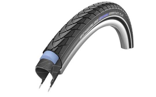 Schwalbe btb Marathon Plus 24 x 1.75 zw refl Zwart - Afbeelding 4