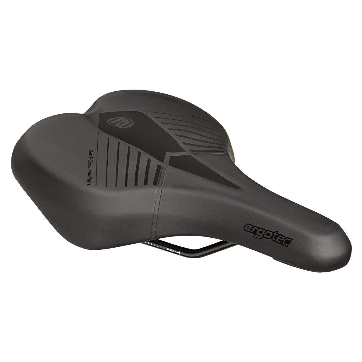 Ergotec zadel ES Comfort M soft Zwart