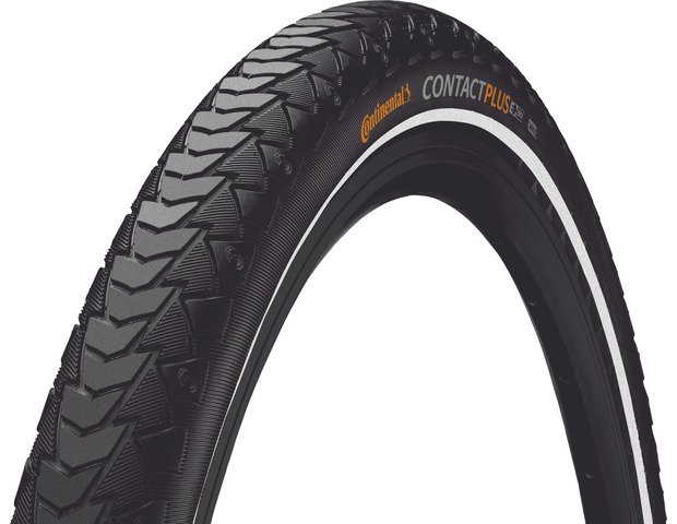Continental btb Contact Plus zw refl Zwart