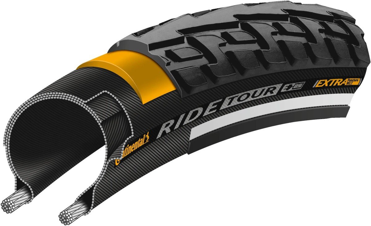 Continental Buitenband "Ride Tour"47-305 (16" x 1, Zwart