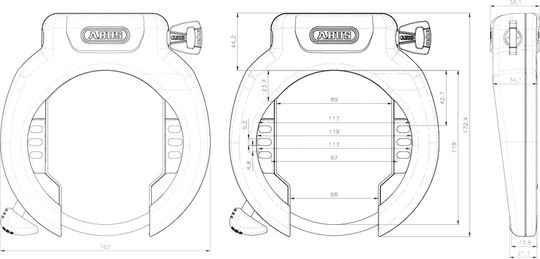Abus ringslot Amparo 4750XL ART 2 Zwart - Afbeelding 4