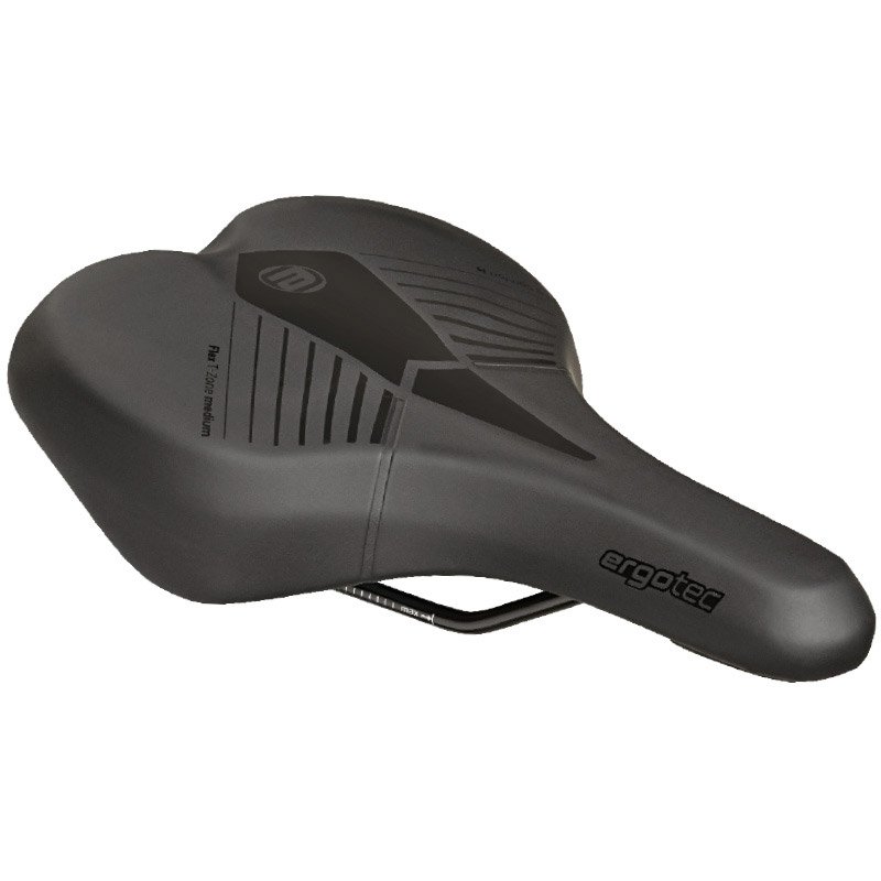 Ergotec zadel ES Comfort M medium Zwart