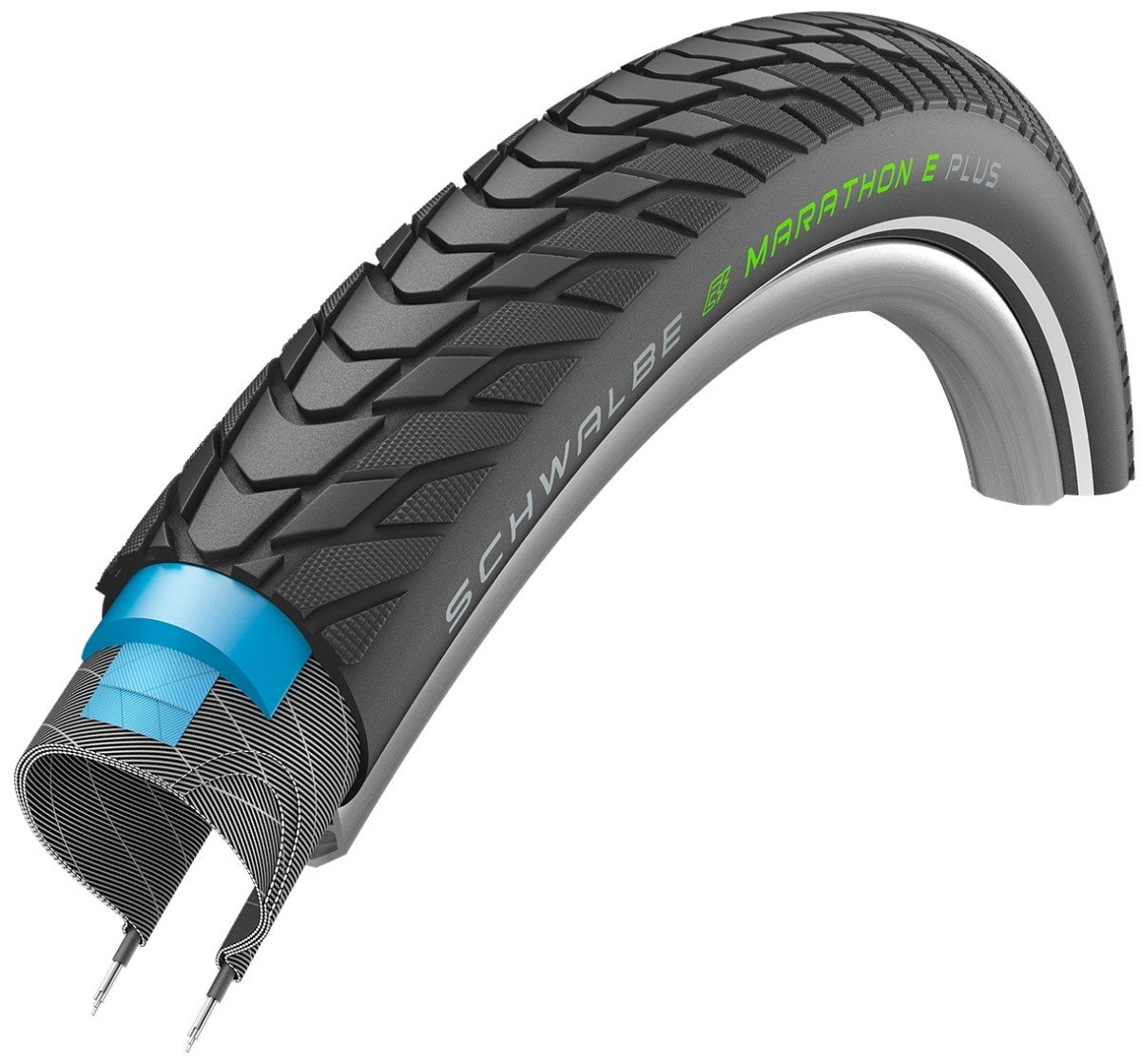 Schwalbe btb Marathon E-Plus Perf zw refl Zwart - Afbeelding 4