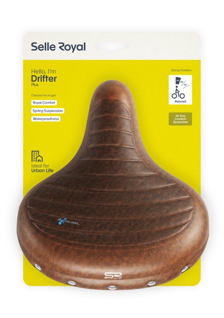 Selle Royal zadel Drifter Plus 5111 bruin Zwart - Afbeelding 3