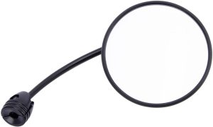 Busch Spiegel Bumm Groot 80mm rond bev. in/op stuur gebogen 903 Zwart