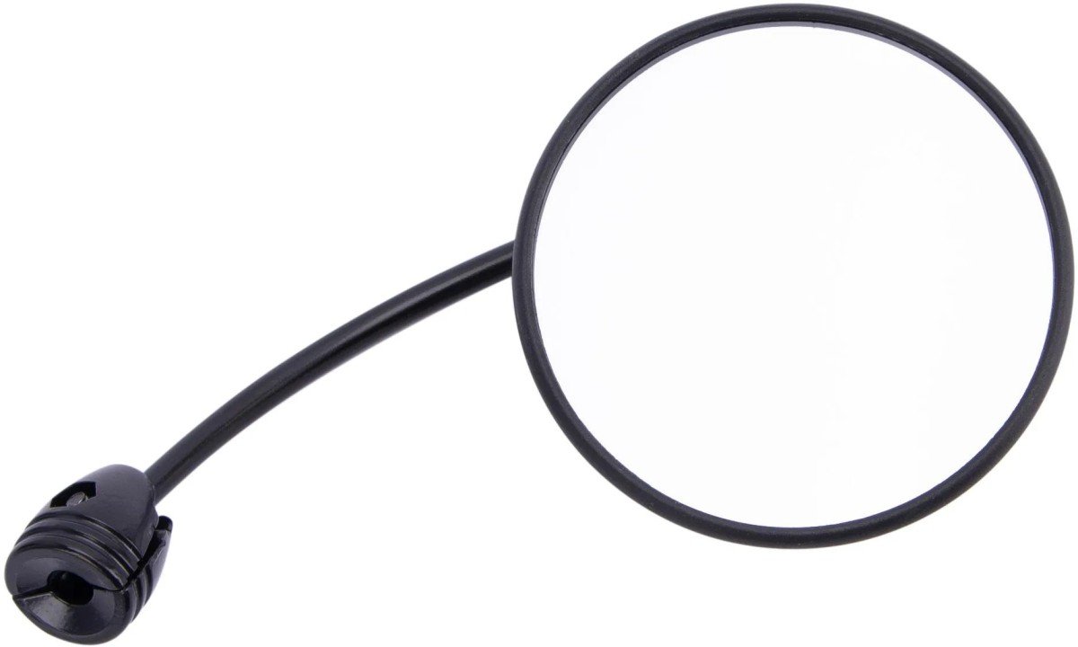 Busch Spiegel Bumm Groot 80mm rond bev. in/op stuur gebogen 903 Zwart
