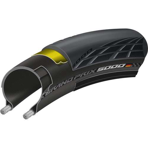 Continental btb GP 5000 zw vouw Zwart - Afbeelding 5