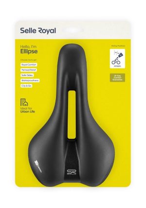 Selle Royal zadel Ellipse Athletic Zwart