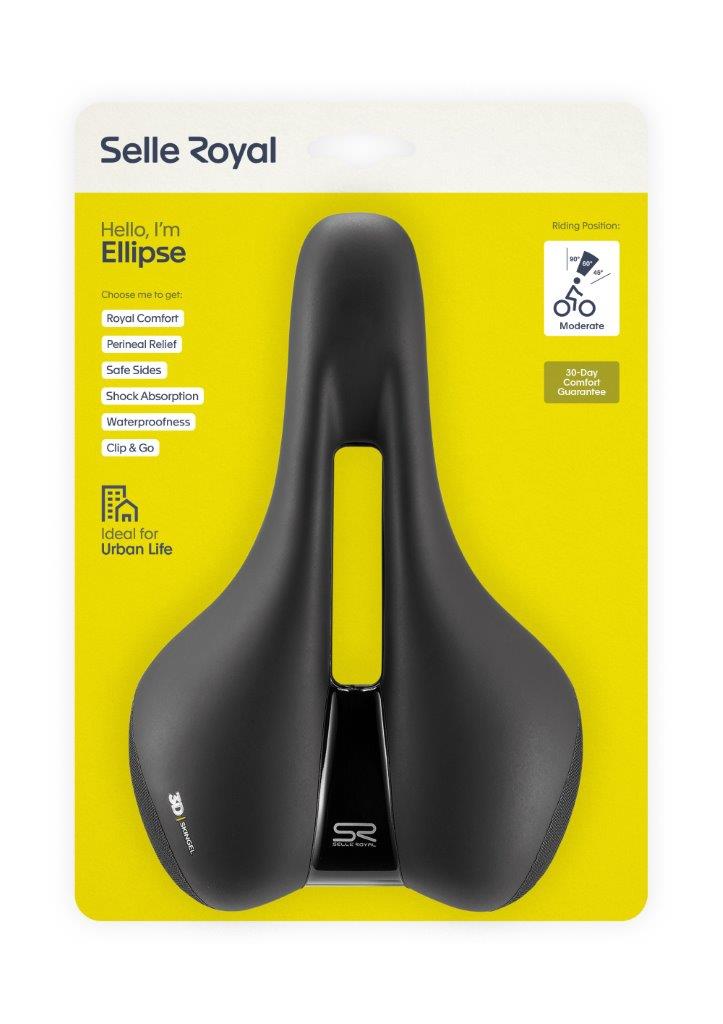 Selle Royal zadel Ellipse Moderate Zwart - Afbeelding 3