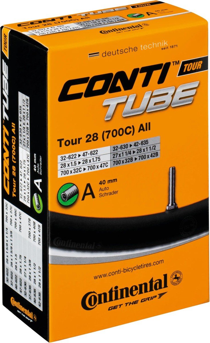 Continental Binnenband "Tour 28 All"autoventiel 40 Zwart - Afbeelding 3