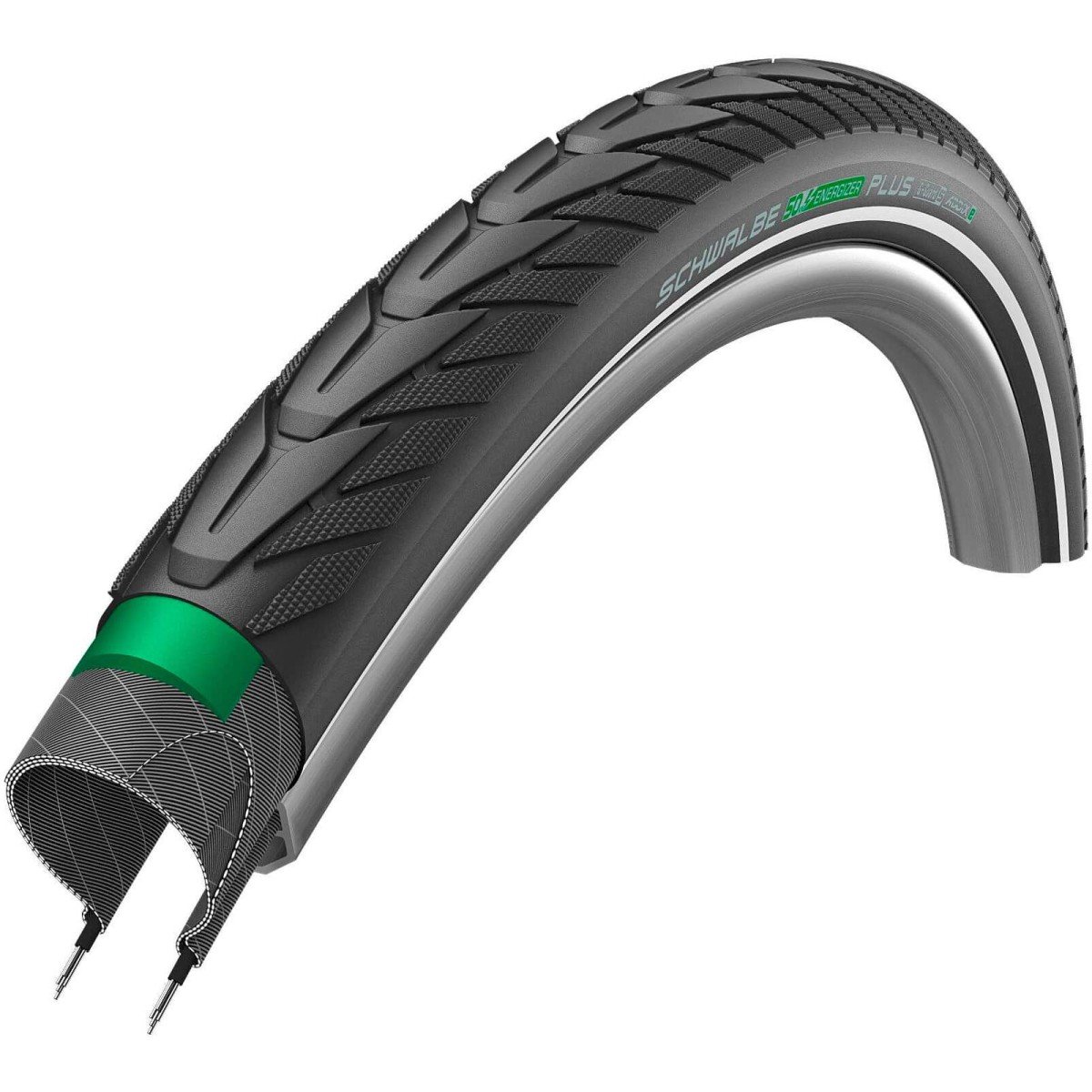 Schwalbe btb Energizer Plus zw refl Zwart - Afbeelding 5