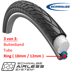 Schwalbe velgring Airless 10mm Blauw